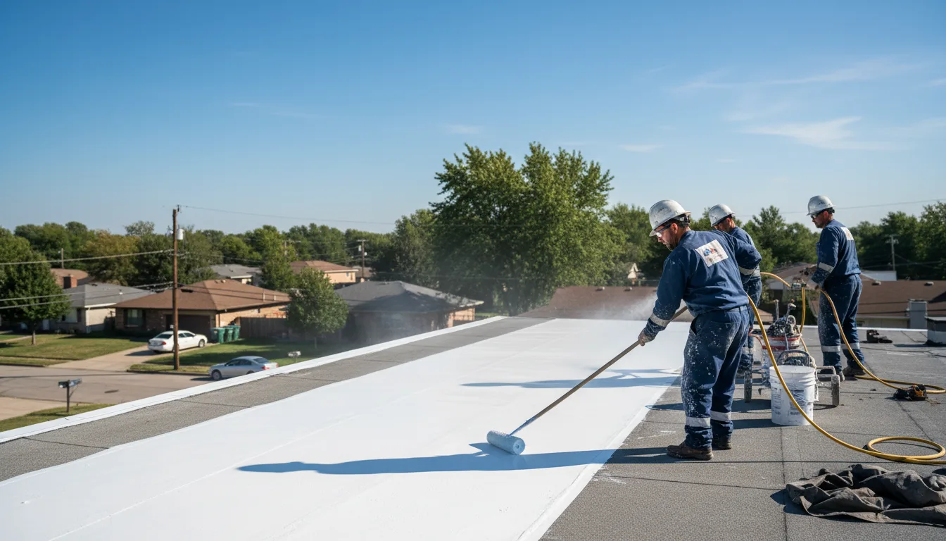 Commercial roof coating in Cost, TX near me